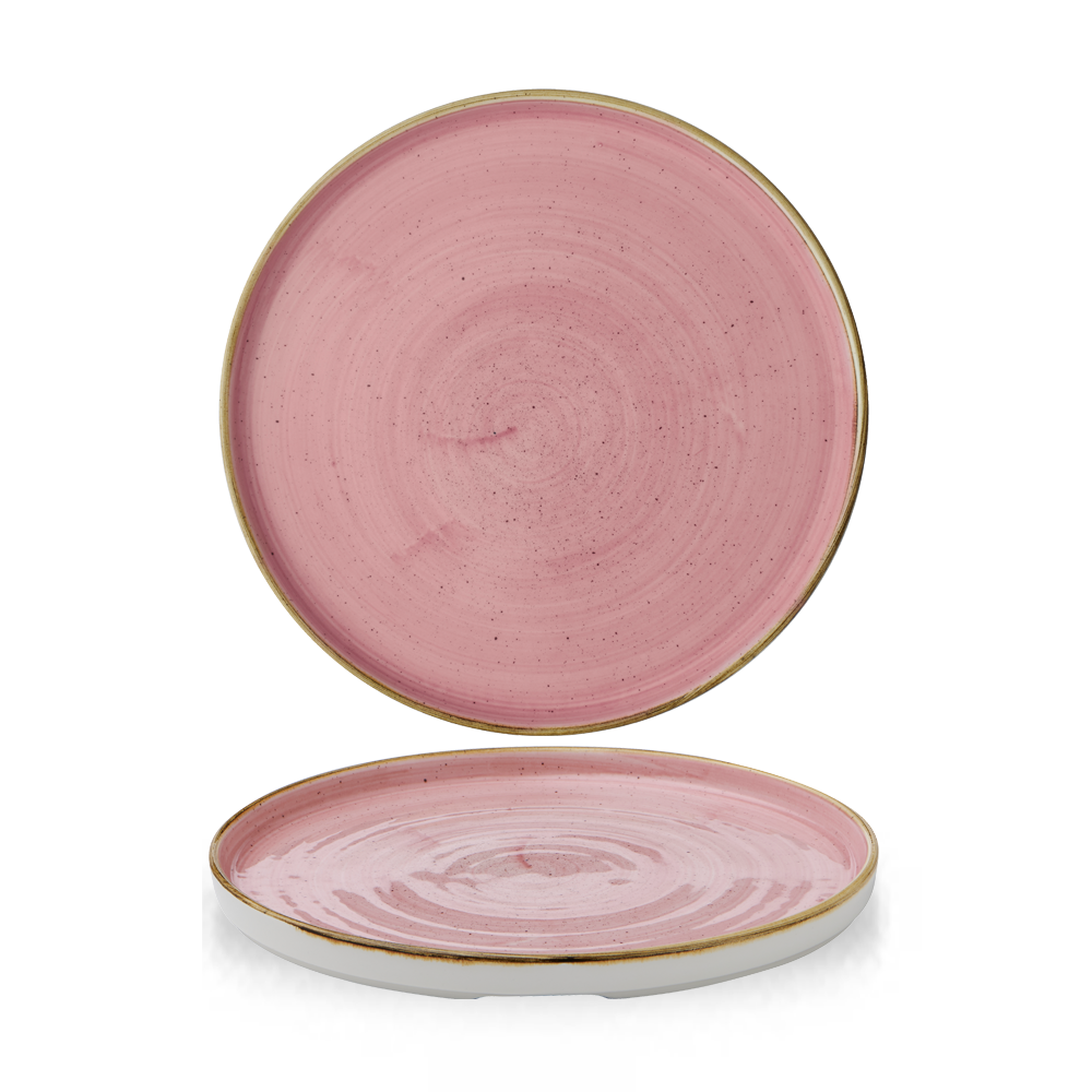 Petal Pink Walled Plate 26cm