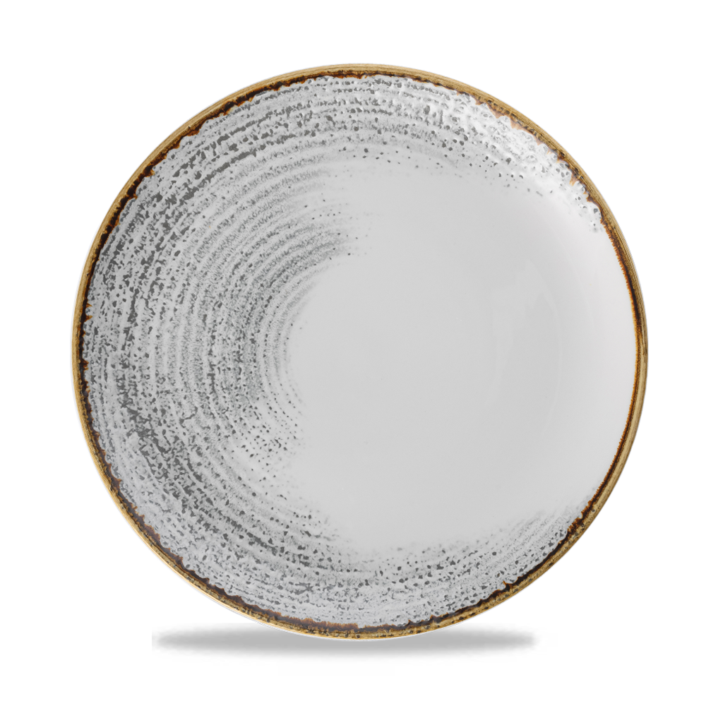 Homespun Accents Jasper Grey Coupe Plate 26cm