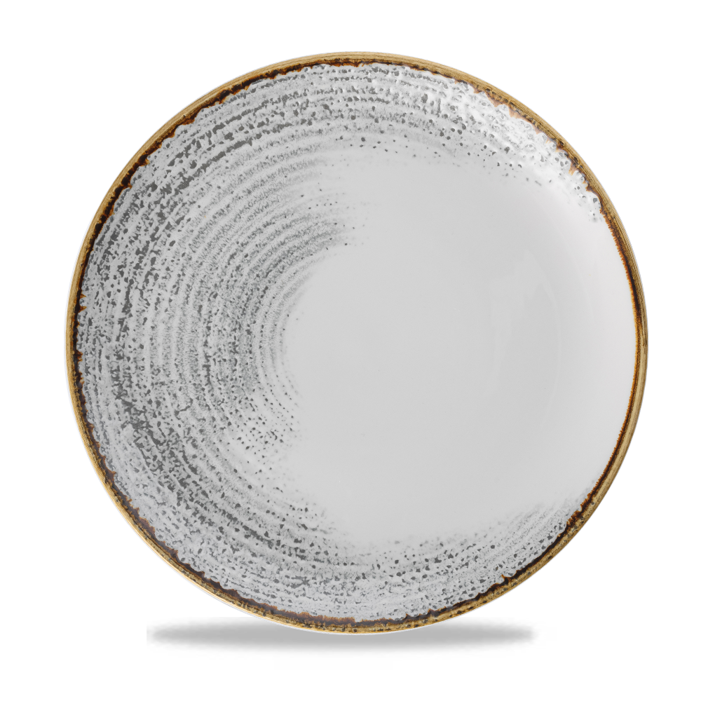 Homespun Accents Jasper Grey Coupe Plate 28.8cm