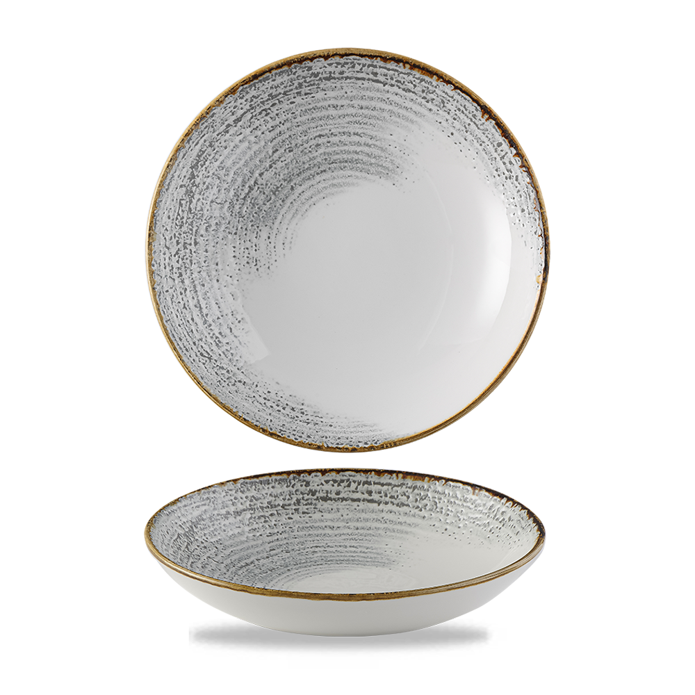 Homespun Accents Jasper Grey Coupe Bowl 18.2cm