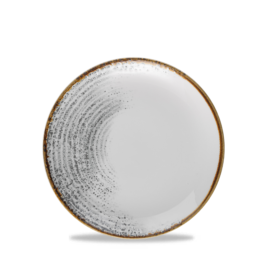 Homespun Accents Jasper Grey Coupe Plate 16.5cm