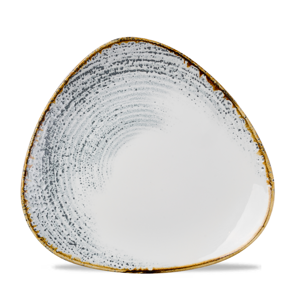 Homespun Accents Jasper Grey Triangle Plate 26.5cm