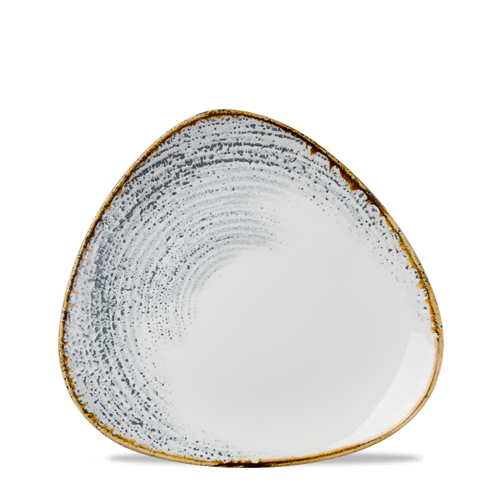 Homespun Accents Jasper Grey Triangle Plate 19.2cm