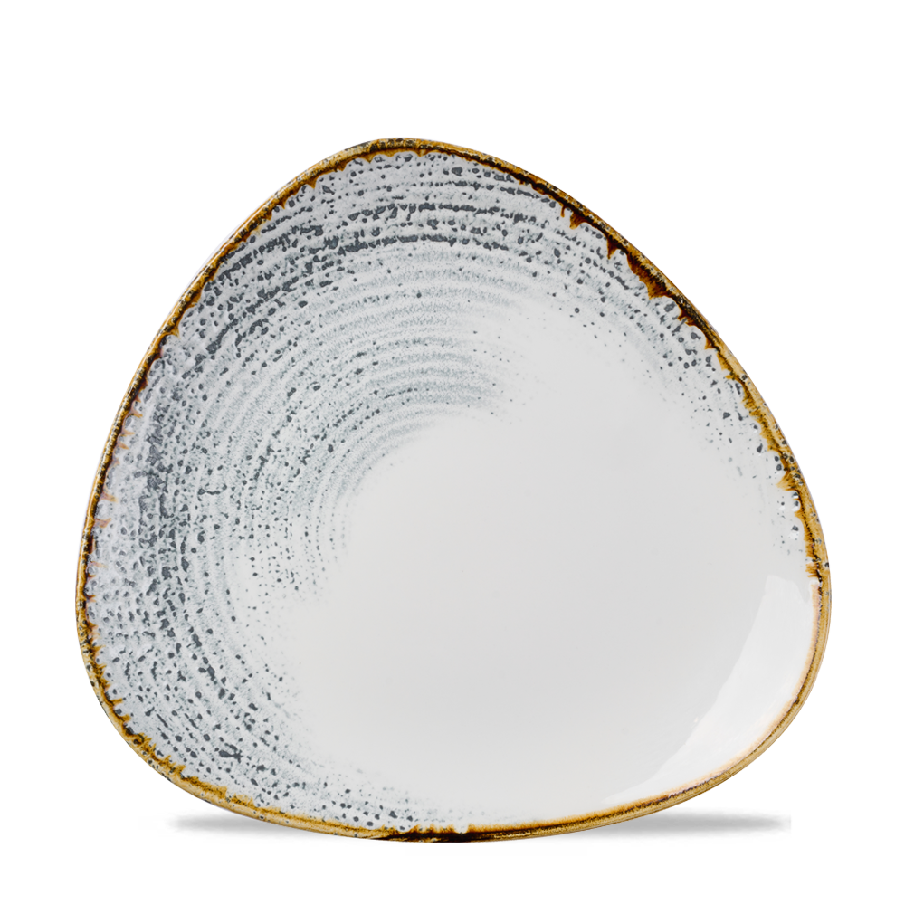 Homespun Accents Jasper Grey Triangle Plate 22.9cm