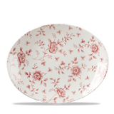 Cranberry Chintz Oval Platter 31.7 x 25.5cm