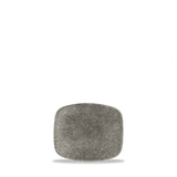 Raku Quartz Black Chefs' Oblong Plate 15.4 x 12.6cm