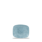 Raku Topaz Blue Chefs' Oblong Plate 15.4 x 12.6cm