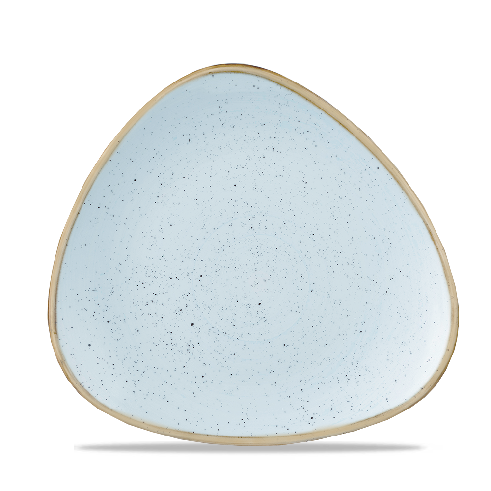 Duck Egg Triangle Plate 20.3cm