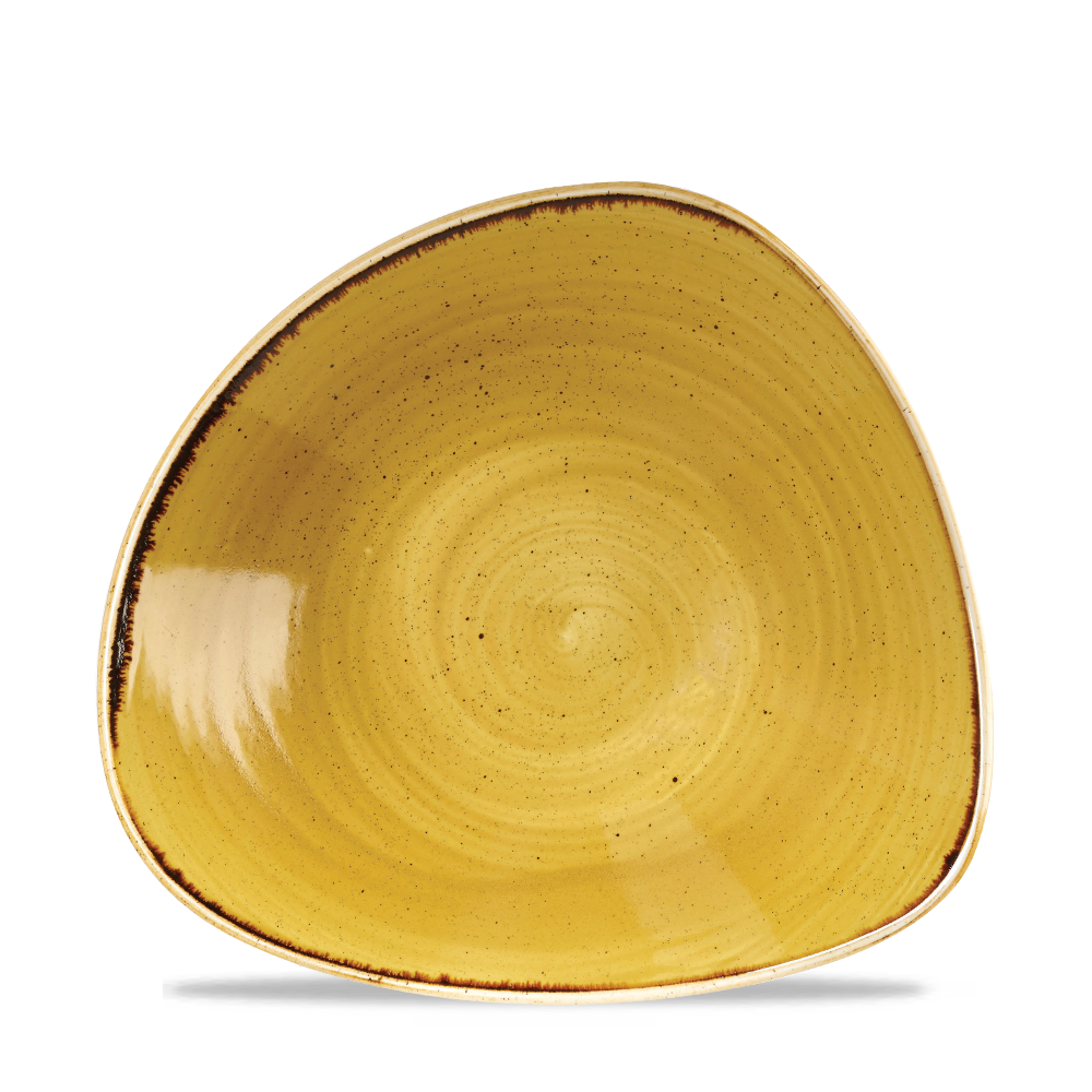 Mustard Seed Triangle Bowl 23.5cm