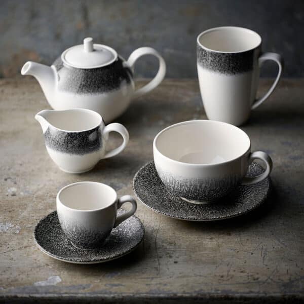 Raku Quartz Black Espresso Saucer 11.8cm