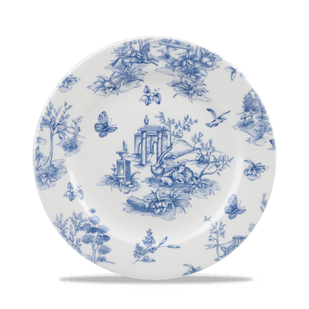 Prague Toile Rimmed Plate 21cm