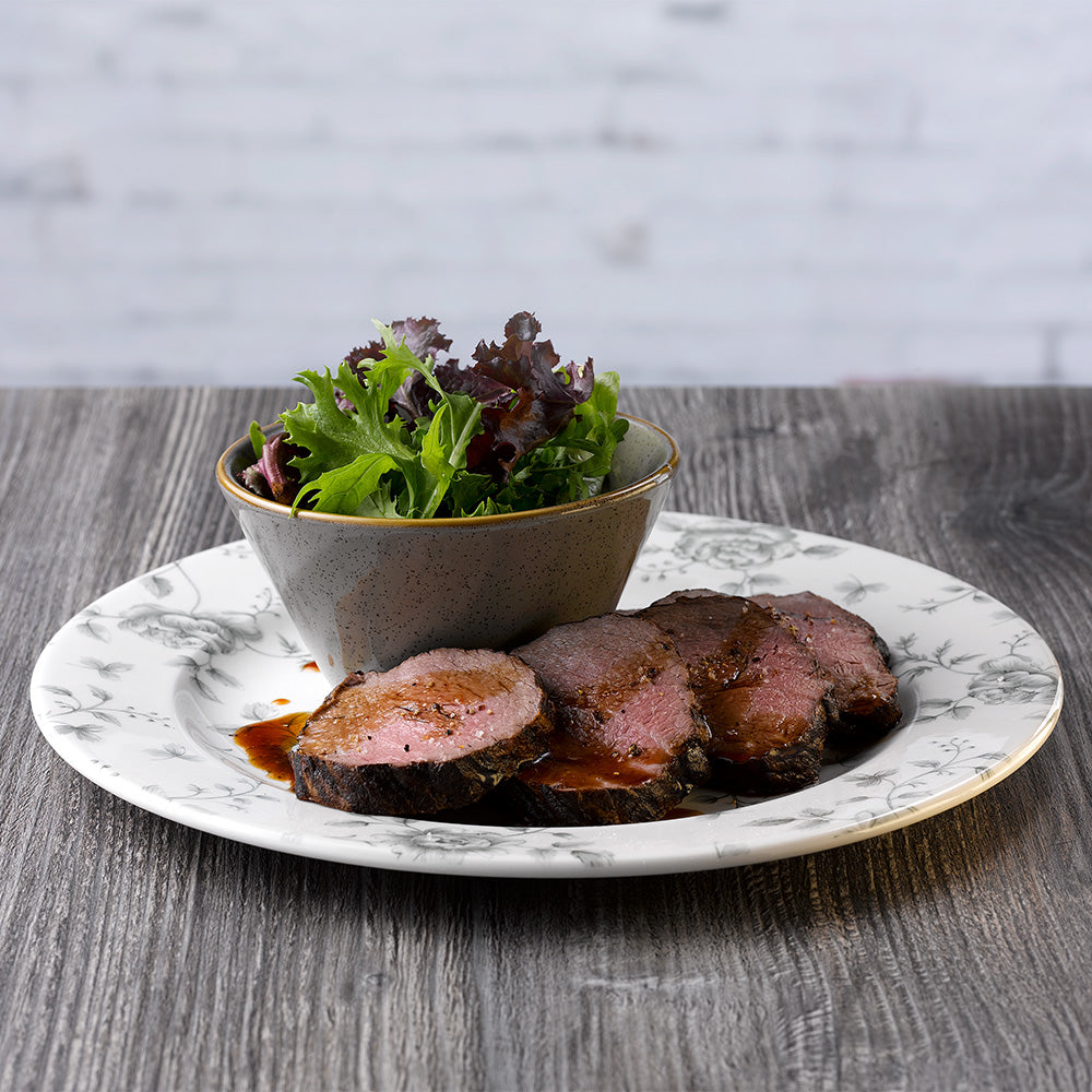 Grey Chintz Rimmed Plate 27.6cm