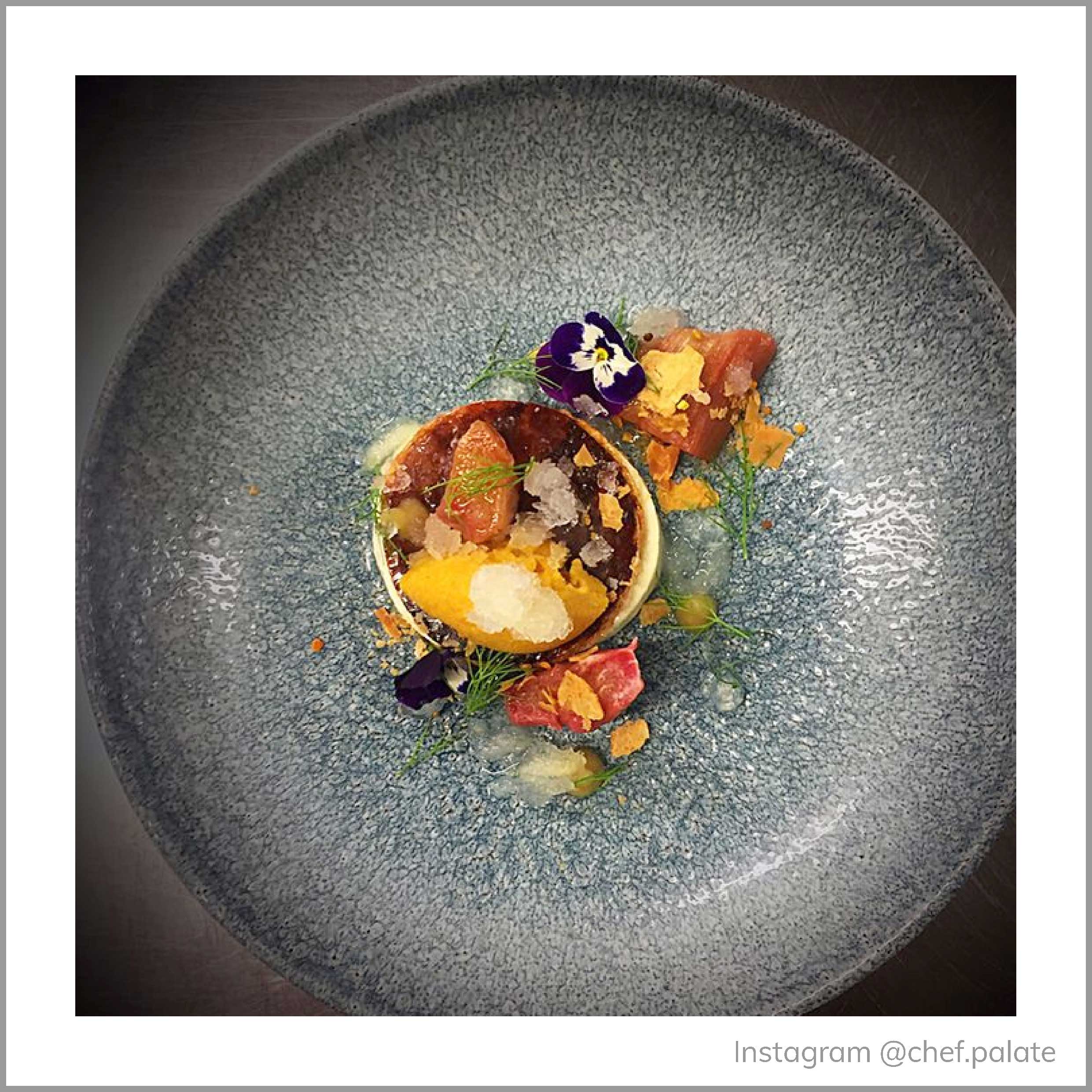 Raku Topaz Blue Coupe Plate 21.7cm