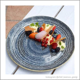 Homespun Slate Blue Coupe Plate 28.8cm
