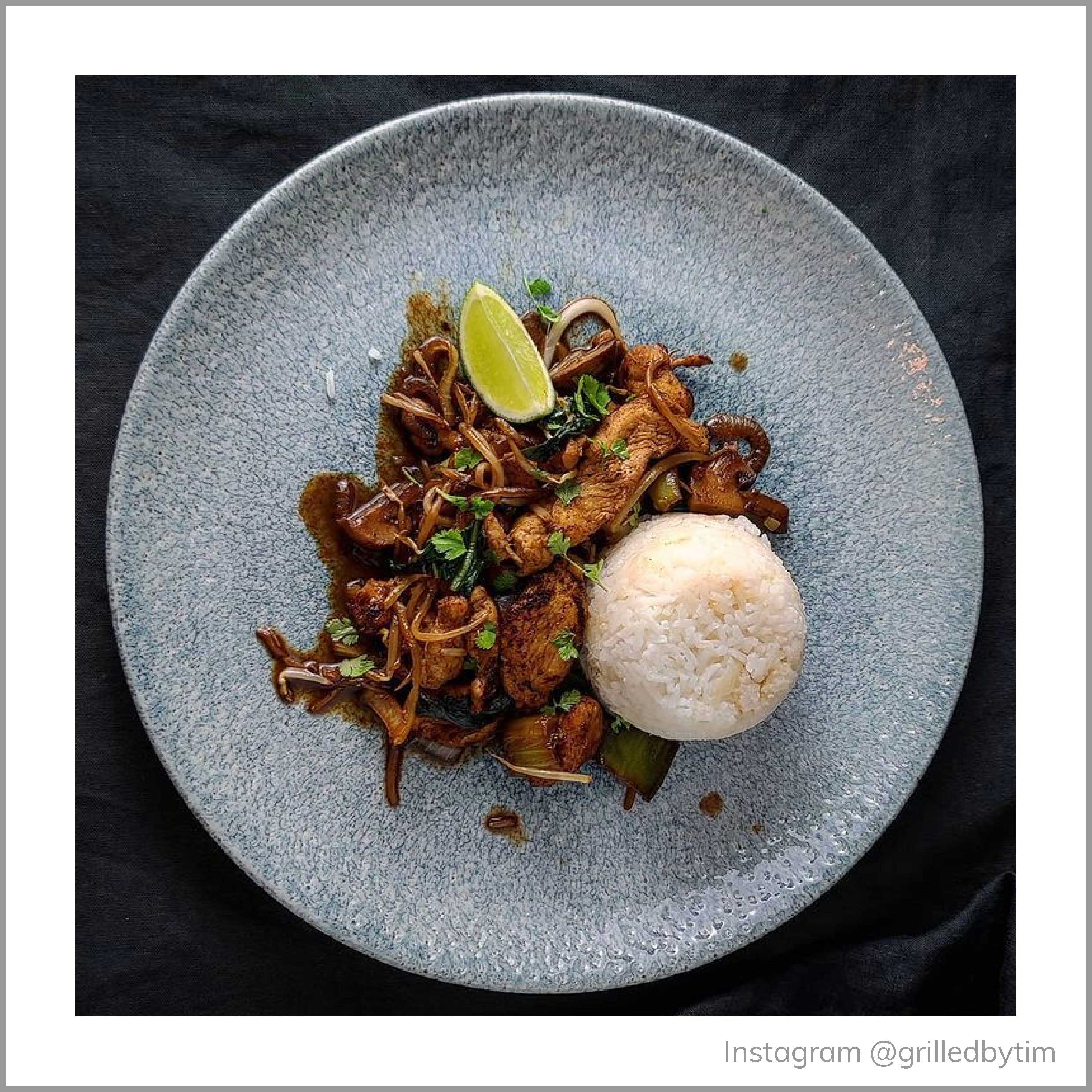 Raku Topaz Blue Coupe Plate 26cm