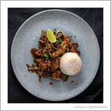 Raku Topaz Blue Coupe Plate 26cm