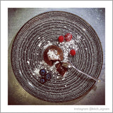 Homespun Charcoal Black Coupe Plate 16.5cm