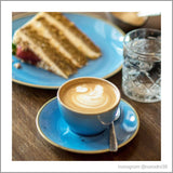 Cornflower Blue Cappuccino Cup 34cl