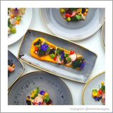 Peppercorn Grey Oblong Plate 29.5 x 14cm