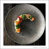 Raku Quartz Black Coupe Plate 16.5cm