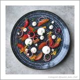 Homespun Charcoal Black Coupe Plate 21.7cm