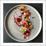 Peppercorn Grey Round Walled Plate 21cm