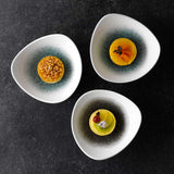 Raku Jade Green Triangle Bowl 18.5cm