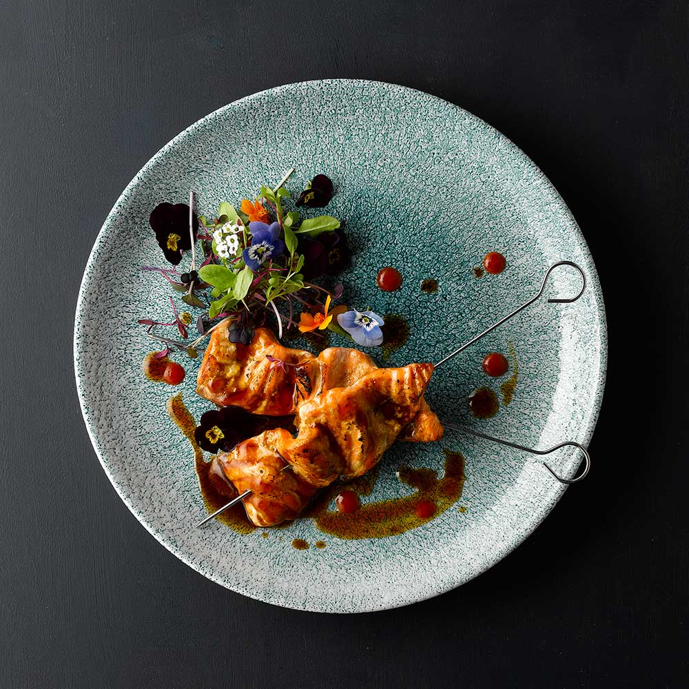 Raku Jade Green Coupe Plate 21.7cm