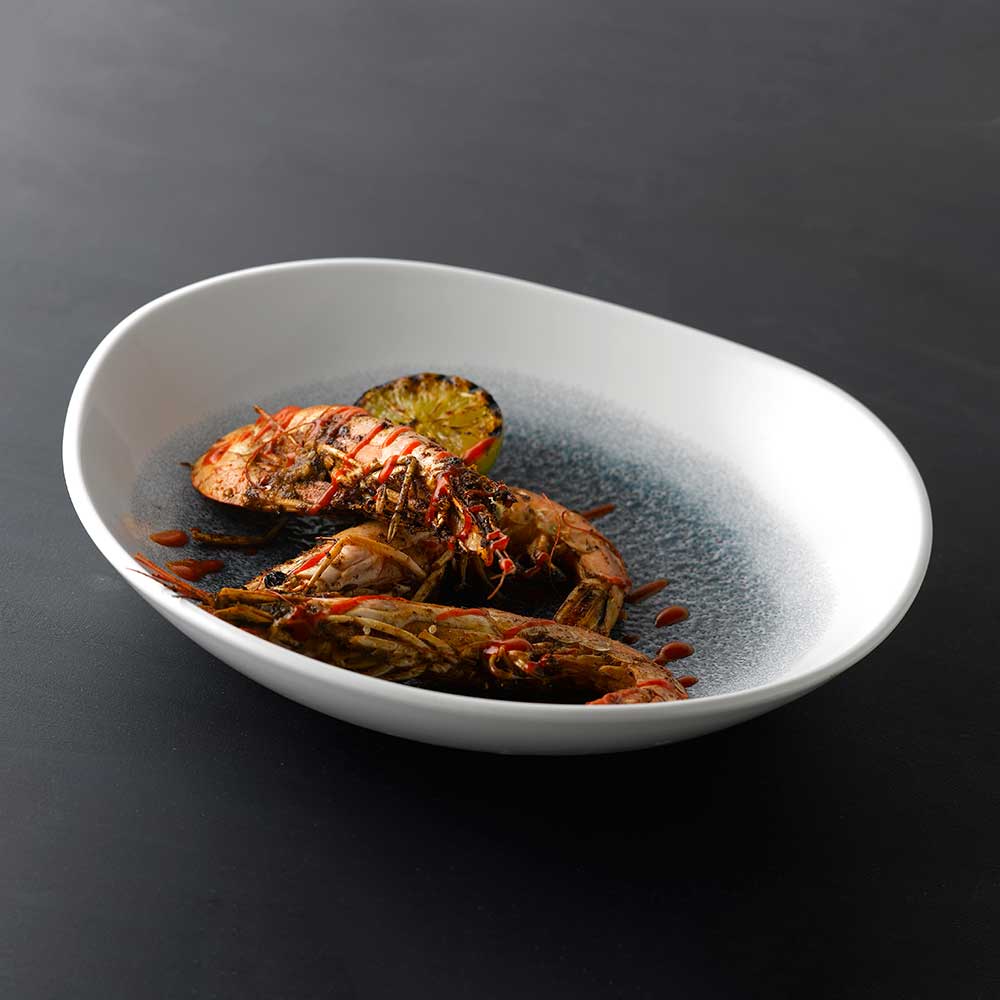 Raku Topaz Blue Organic Bowl 25.3cm