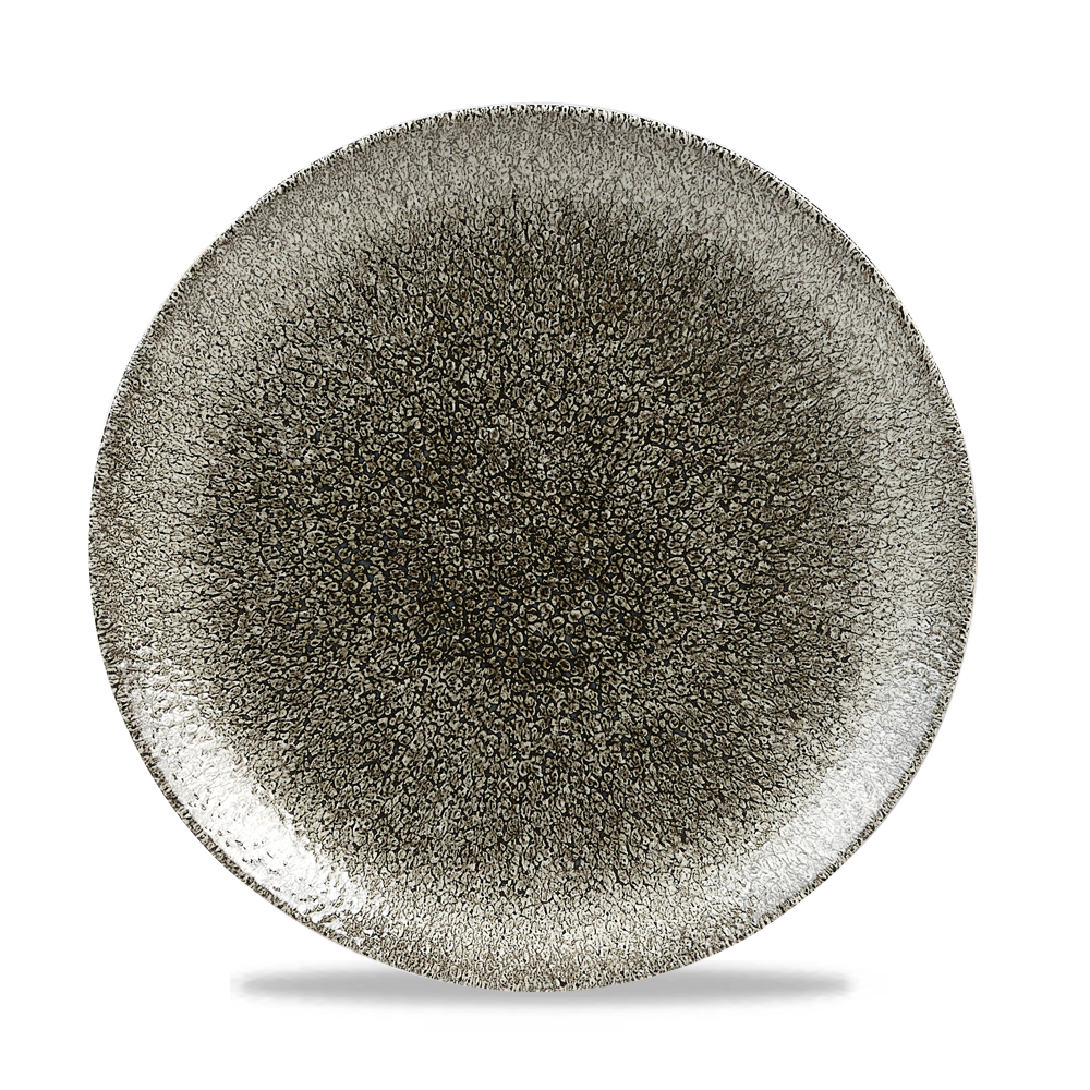 Raku Quartz Black Coupe Plate 26cm