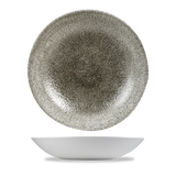 Raku Quartz Black Coupe Bowl 24.8cm