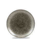 Raku Quartz Black Coupe Plate 16.5cm