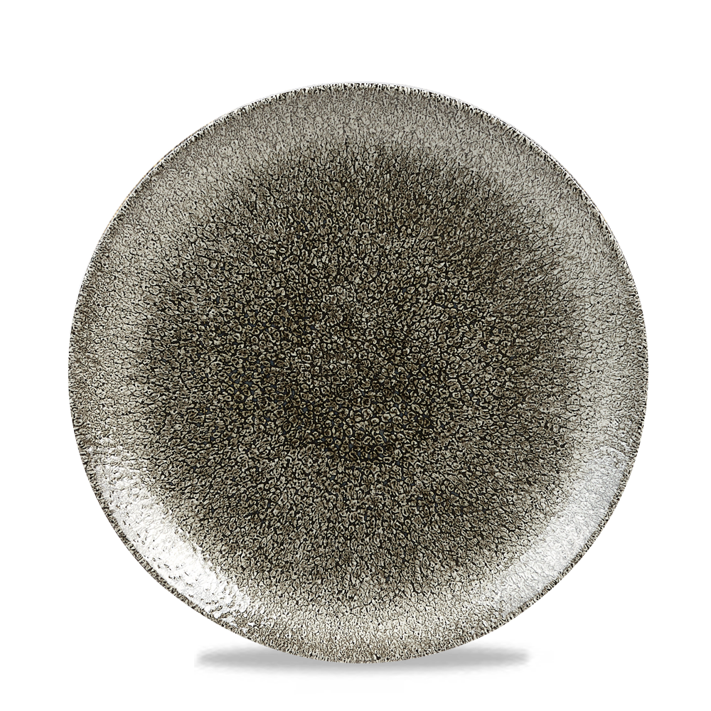 Raku Quartz Black Coupe Plate 21.7cm