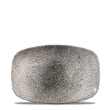 Raku Quartz Black Chefs' Oblong Plate 23.7 x 15.7cm