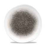 Raku Quartz Black Organic Plate 26.4cm