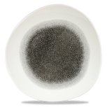 Raku Quartz Black Organic Plate 28.6cm
