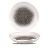 Raku Quartz Black Organic Bowl 25.3cm