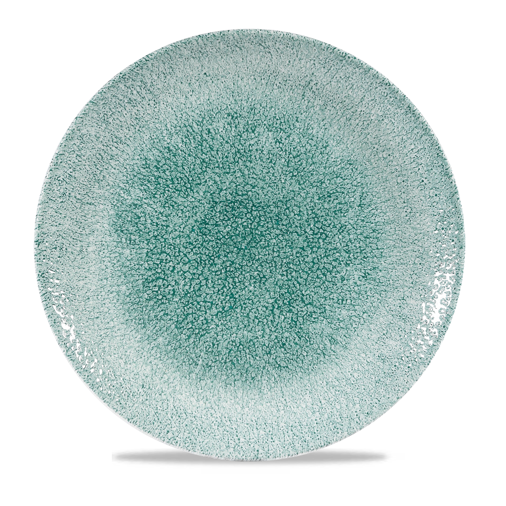 Raku Jade Green Coupe Plate 28.8cm