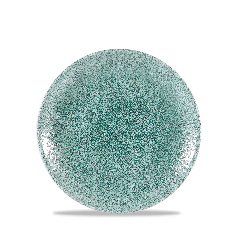 Raku Jade Green Coupe Plate 16.5cm