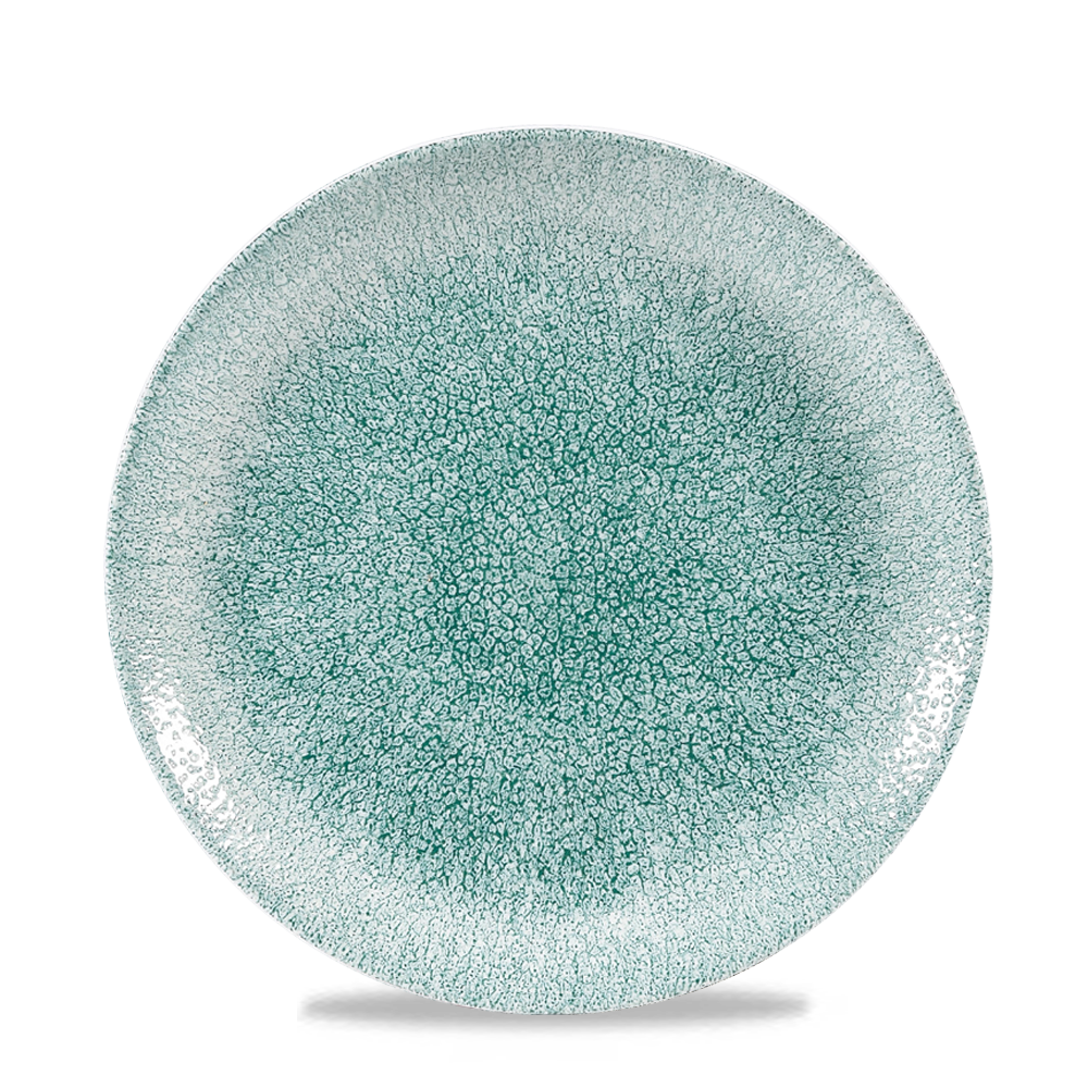 Raku Jade Green Coupe Plate 21.7cm