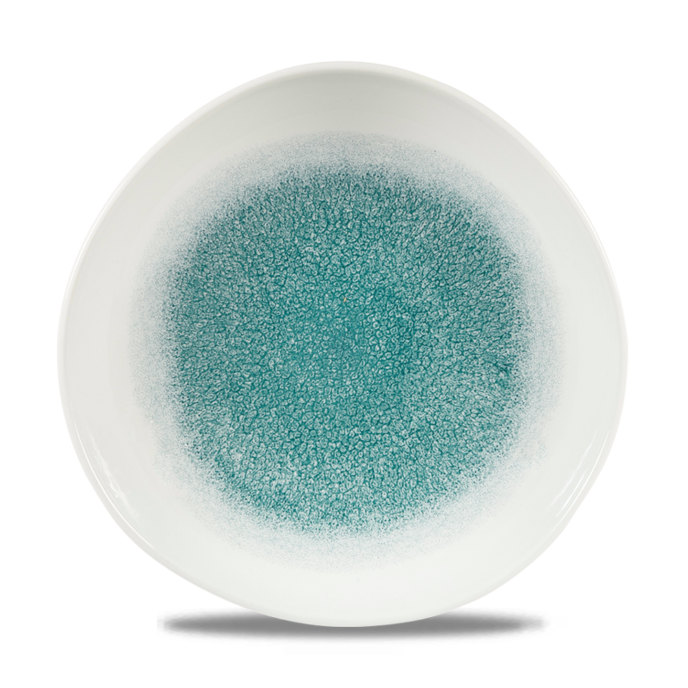 Raku Jade Green Organic Plate 26.4cm