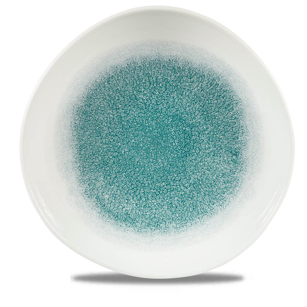 Raku Jade Green Organic Plate 28.6cm