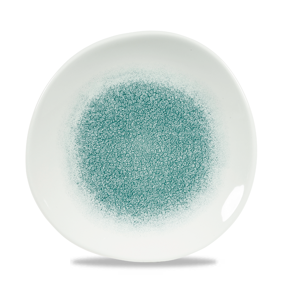 Raku Jade Green Organic Plate 21cm