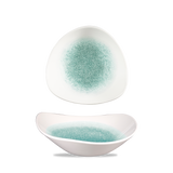 Raku Jade Green Triangle Bowl 18.5cm