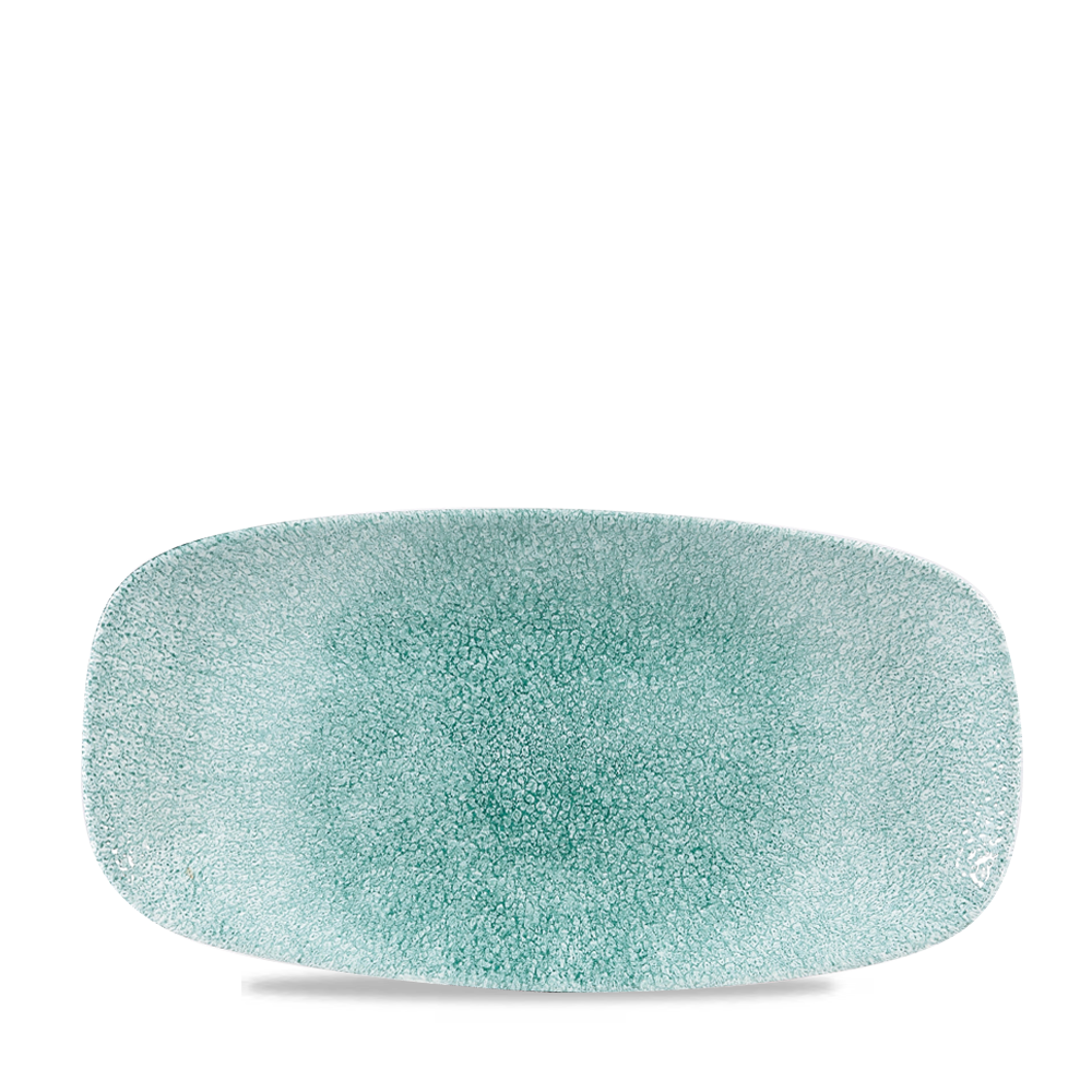 Raku Jade Green Chefs' Oblong Plate 29.8 x 15.3cm