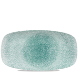 Raku Jade Green Chefs' Oblong Plate 35.5 x 18.9cm