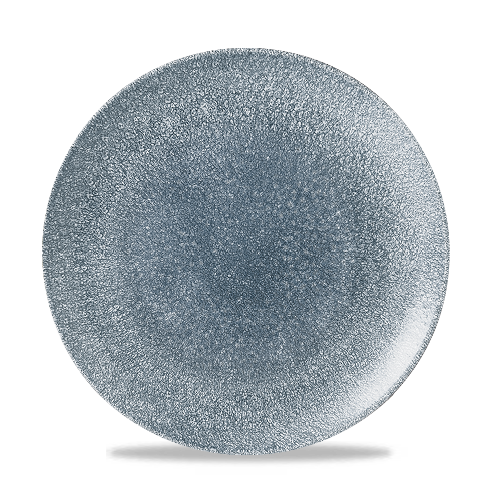 Raku Topaz Blue Coupe Plate 26cm