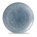 Raku Topaz Blue Coupe Plate 28.8cm