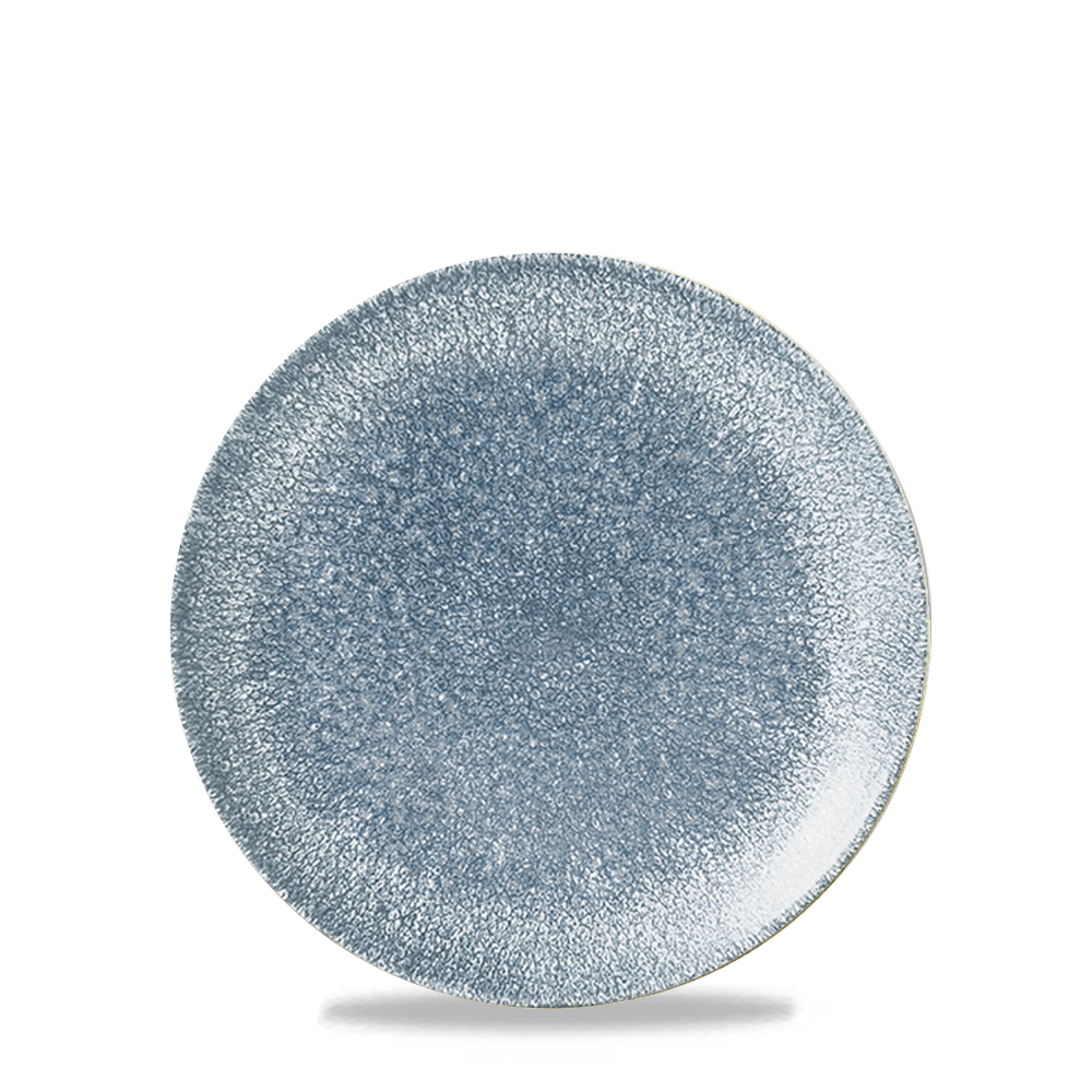 Raku Topaz Blue Coupe Plate 16.5cm