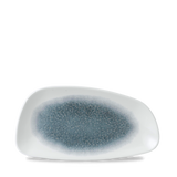 Raku Topaz Blue Chefs' Geo Plate 30 x 15.5cm